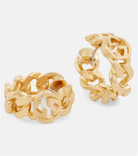 gucci pendant earrings|gucci interlocking earrings gold.